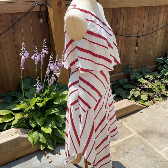 Banana Republic Striped Asymmetric Dress - Picture 7 of 15